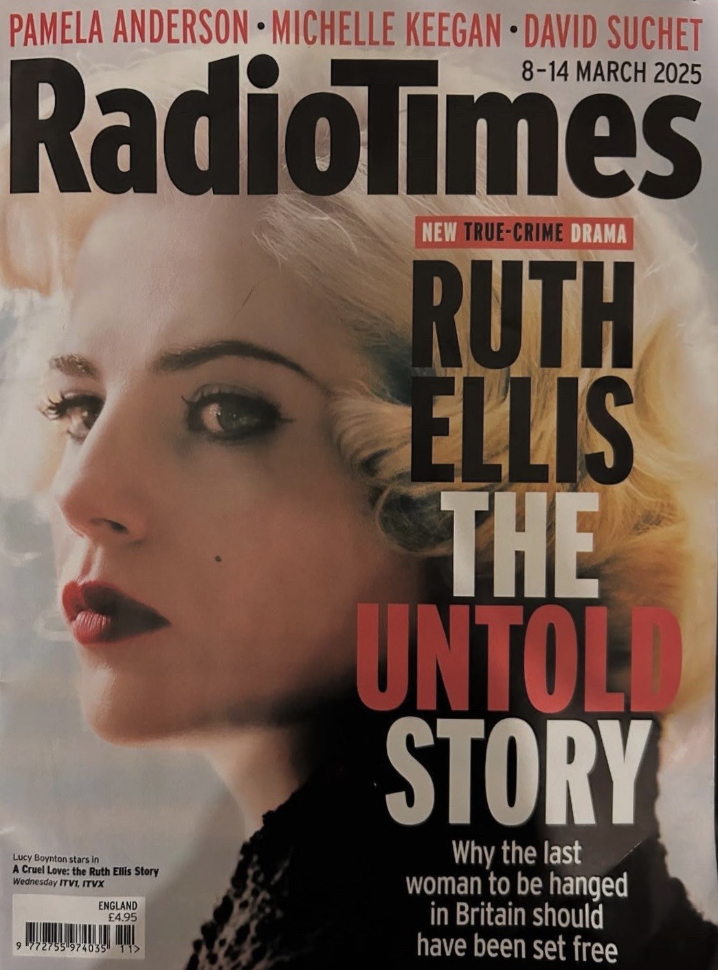 Radio Times cover featuring Ruth Ellis: The Untold Story